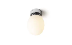 Meringue Plafond 16cm Opal/Krom IP44