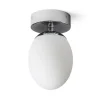 Meringue Plafond 11cm Opal/Krom IP44