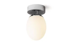 Meringue Plafond 11cm Opal/Krom IP44