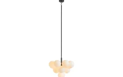 Merlot Taklampa Svart/Opal 56cm