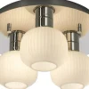 Messina Plafond 28cm Krom/Vit IP44