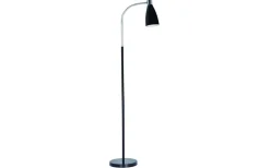 Metall Golvlampa 140cm Svart/krom