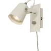 Metz Vägglampa Vit/Stål