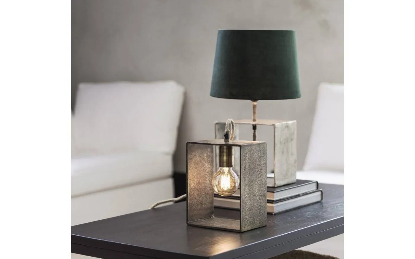 Mia Lampskärm Sammet Ø24cm Smaragd