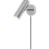 MIB Vägglampa Krom