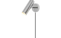 MIB Vägglampa Krom