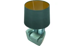 Midcentury Bordslampa 43cm Turkos