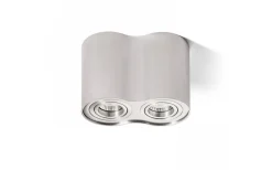 Milano II Takspotlight 18cm Borstad Aluminium