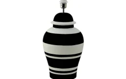 Ming Lampfot 51cm Black Stripe