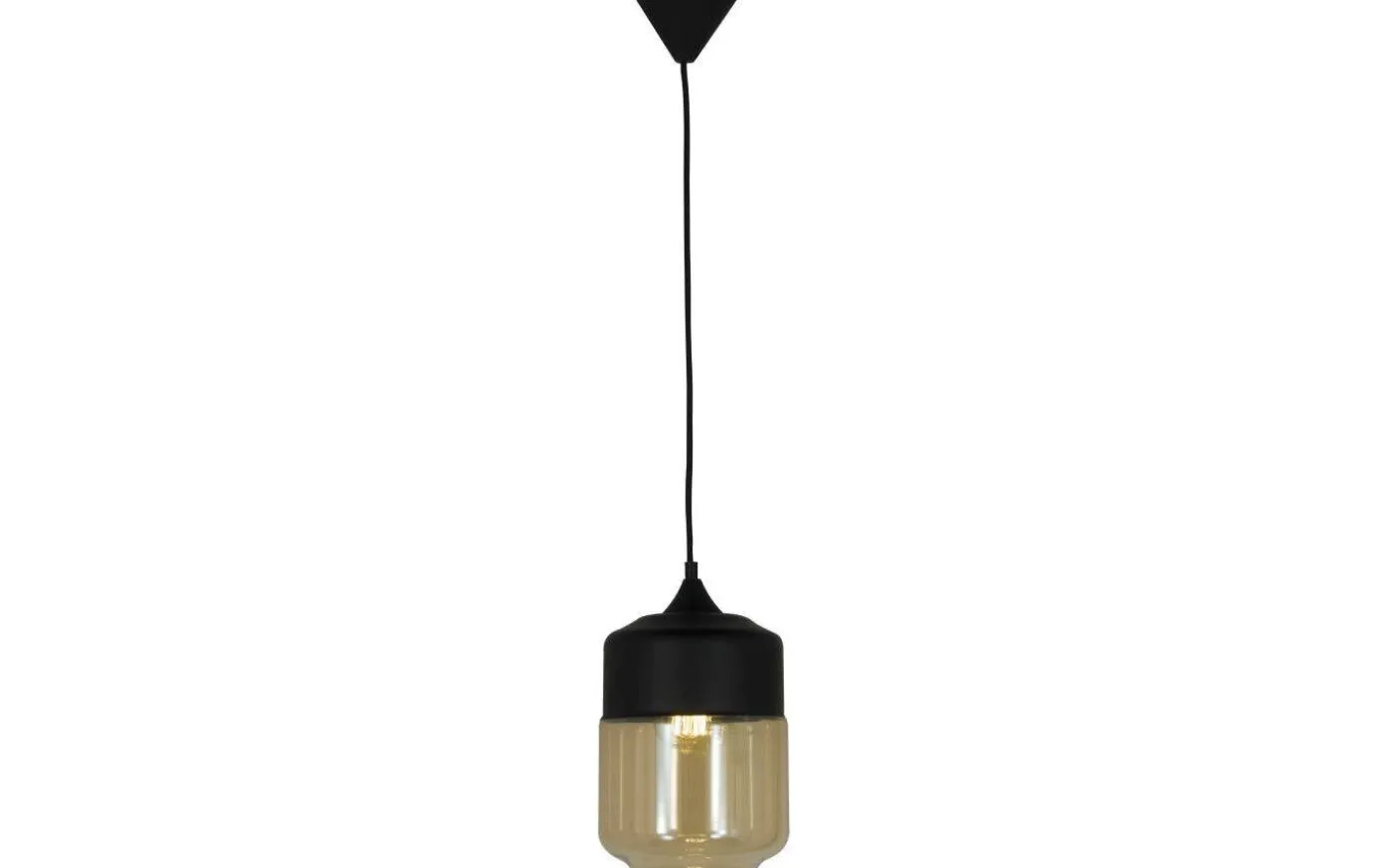 Mitte Fönsterlampa 18cm Svart/Amber