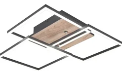 Mobil Plafond LED träimitation/mattsvart