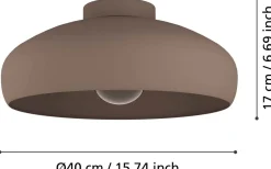 Mogano Plafond 40cm Brun