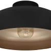 Mogano Plafond Ø40cm Svart