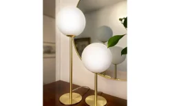 Molekyl Bordslampa 1L 43cm Mässing/Opal