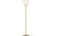 Molekyl Golvlampa 130cm Matt Mässing/Vit