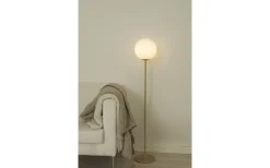 Molekyl Golvlampa 130cm Matt Mässing/Vit