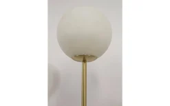 Molekyl Golvlampa 130cm Matt Mässing/Vit
