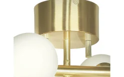 Molekyl Plafond 58cm Mässing/Vit