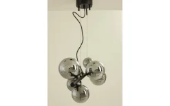 Molekyl Taklampa 58cm 7L Svart/Rök
