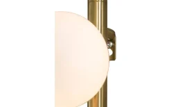 Molekyl Vägglampa Mässing/Vit
