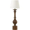 Molly Bordslampa 61cm Brun med Skärm Mia Offwhite
