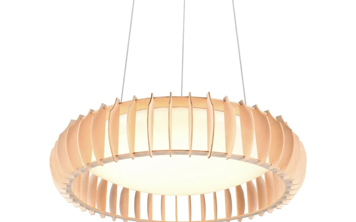 Monte Takpendel LED 60cm trä/vit