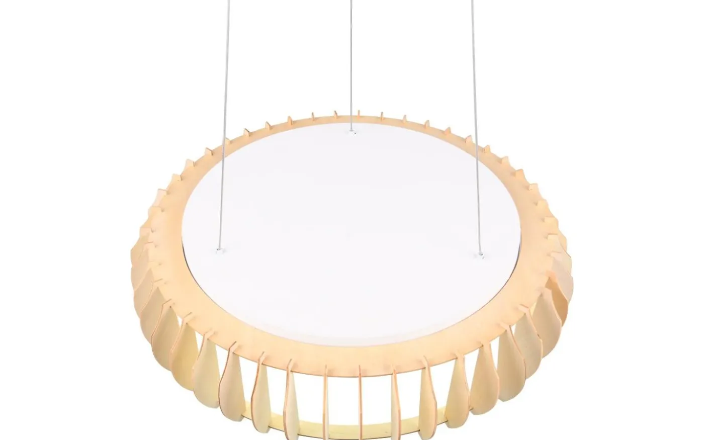 Monte Takpendel LED 60cm trä/vit