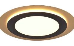 Morgan Plafond LED 45cm matt svart/guld