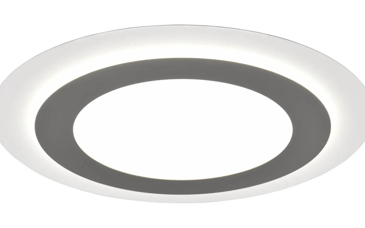 Morgan Plafond LED 45cm vit/borstad stål