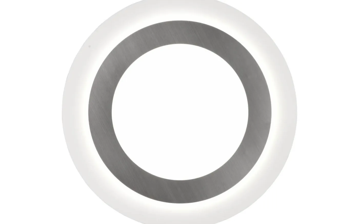 Morgan Plafond LED 45cm vit/borstad stål
