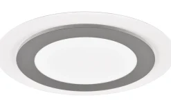 Morgan Plafond LED 45cm vit/borstad stål