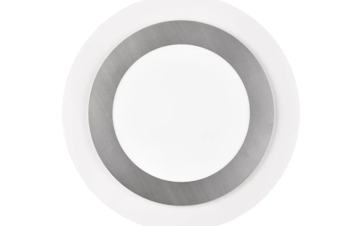 Morgan Plafond LED 45cm vit/borstad stål