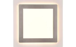 Morgan Plafond LED 45x45cm vit/borstad stål