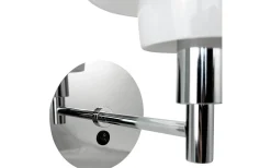 Morph Vägglampa Opal/Krom