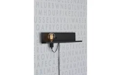 Multi Vägglampa USB Svart