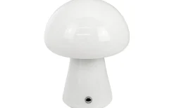 Mushroom Uppladdningsbar Bordslampa 21cm Vit