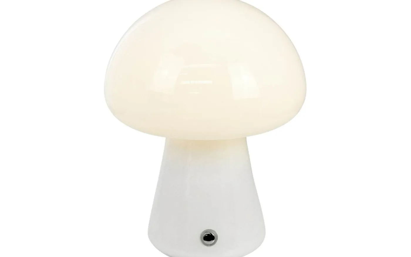 Mushroom Uppladdningsbar Bordslampa 21cm Vit