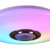 Musica Plafond LED 41cm med Bluetooth-högtalare vitt stjärnljus RGBW