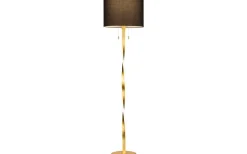 Nandor Golvlampa E27 + LED svart/guld
