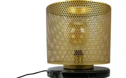 Nantes Bordslampa 35cm Mässing/Svart Marmor