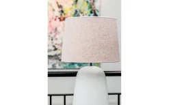 Naomi Lampfot 46cm Vit