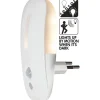 Nattlampa LED med skymnings och rörelsesensor 2900K 15lm 1.8W