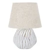 Natural Bordslampa 48cm Vit/Beige