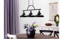 New Haven Taklampa 96cm 3xE14 Antik svart