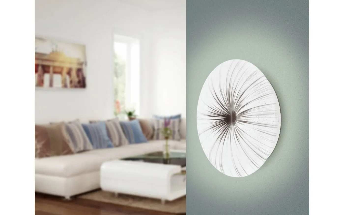 Nieves Plafond 41cm LED 3000K 19,5W Vit