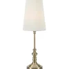 Noble Bordslampa 56cm Offwhite/Antikmässing