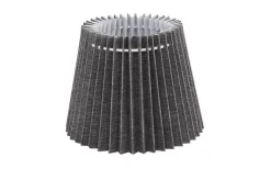 Nody Lampskärm Ø16cm Veckad Grå