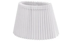 Nody Lampskärm Oval 22cm Veckad Vit