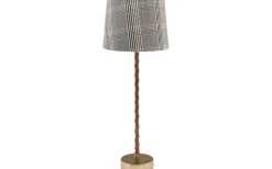 Nora Lampfot 46cm Antikmässing
