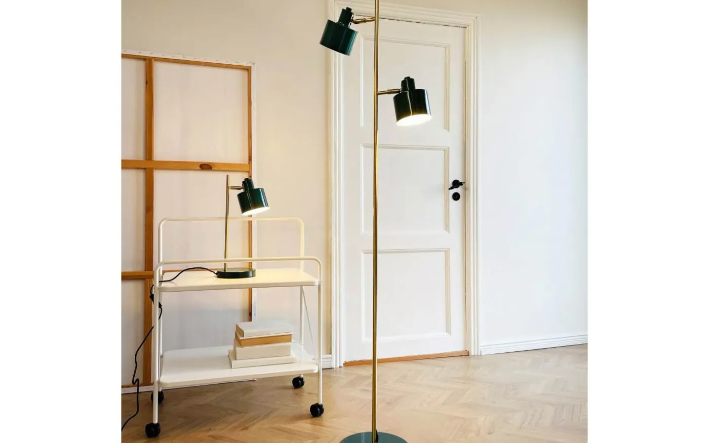 Ocean Skrivbordslampa 43cm Mörkgrön/Mässing